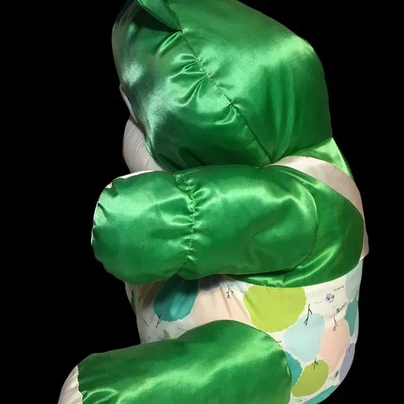 Unique Puffalump-like Plush Green Teddy Bear LARGE 18in. Stuffed Animal RARE